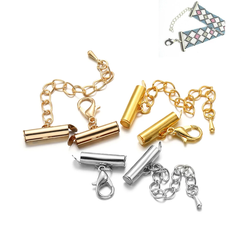 10 sätze/los 10-40mm Karabiner Haken Armband End Anschlüsse Slider Verschluss Verlängerung Kette Für DIY Schmuck Finden