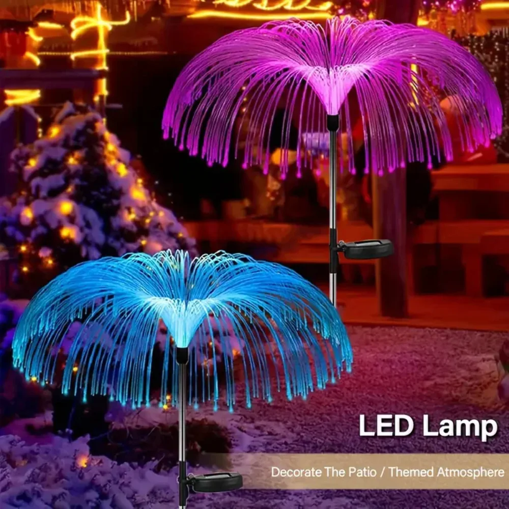 

1/2/5 layer LED solar waterproof jellyfish lawn light multi-color atmosphere outdoor garden wedding party holiday decoration