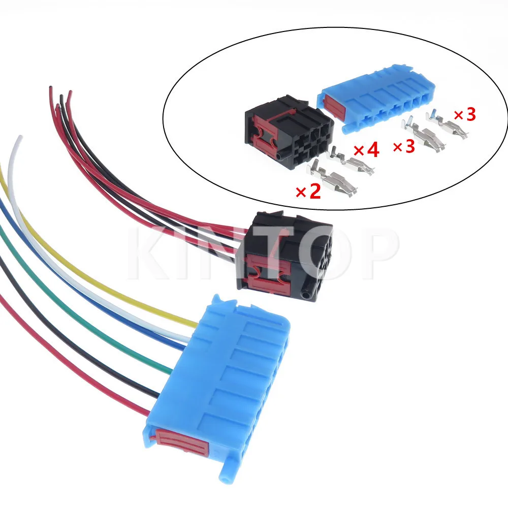 1 Set 6 Pin AC Assemblaggio Spina per auto Cablaggio Presa per cablaggio per connettore moto auto con terminali