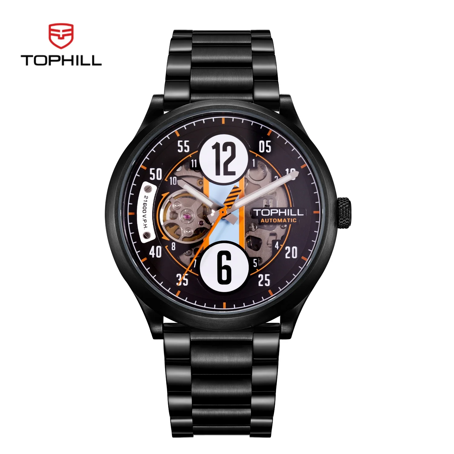 

TOPHILL Racing watches Men's Watches Sport watches Automatic Mechanical Luminous Sapphire Waterproof 316L Stainless