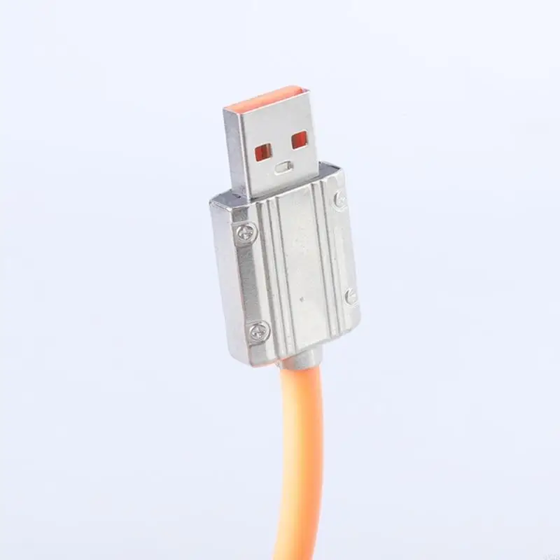 كابل USB 66W شحن سريع قصير USB إلى USB C الشحن سلك مضفر 480 ميجا بريتنيات نقل البيانات سلك للهاتف اللوحي