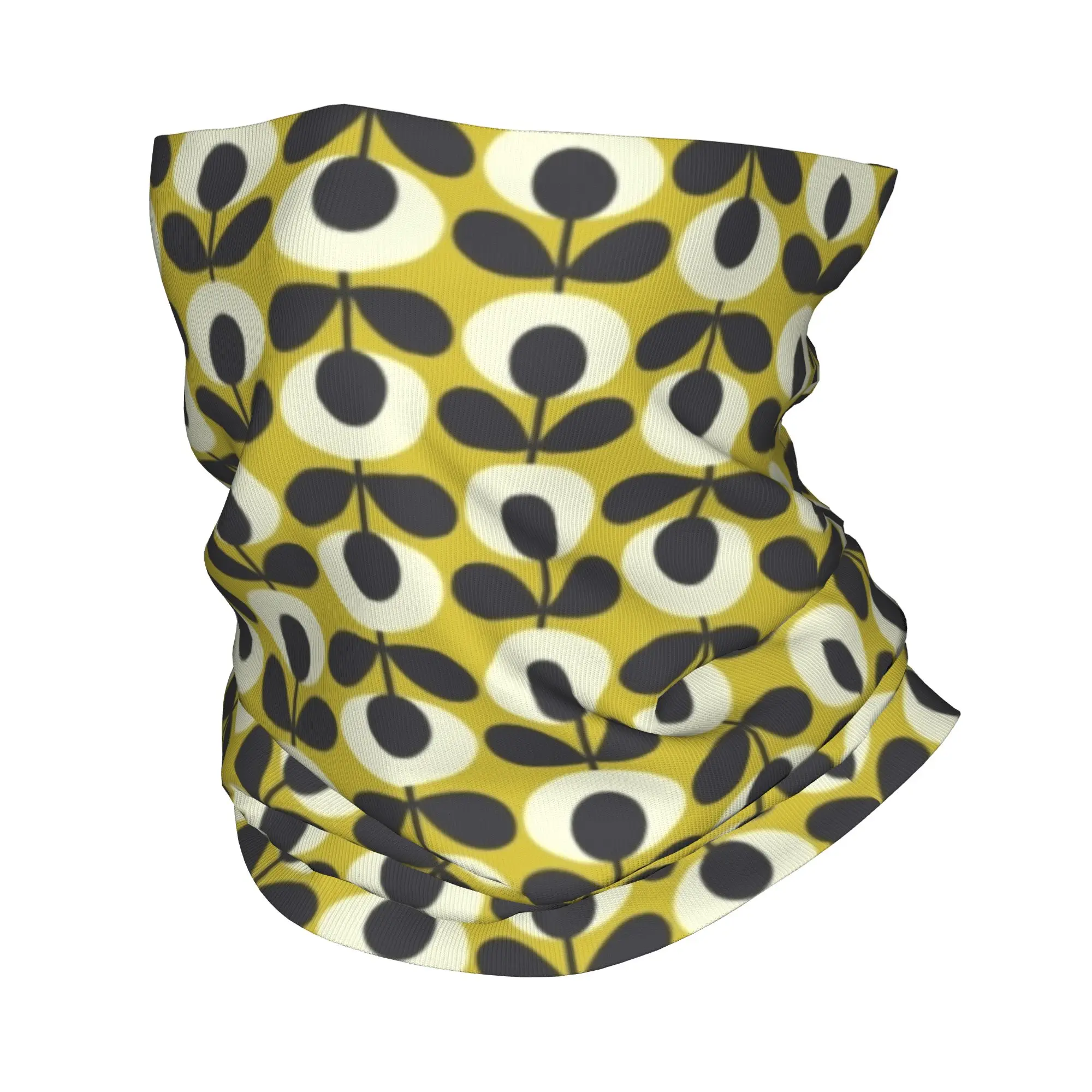Orla Kiely Abstract Neck Gaiter Men Women UV Protection Winter Geometric Scandinavian Bandana Scarf for Hiking