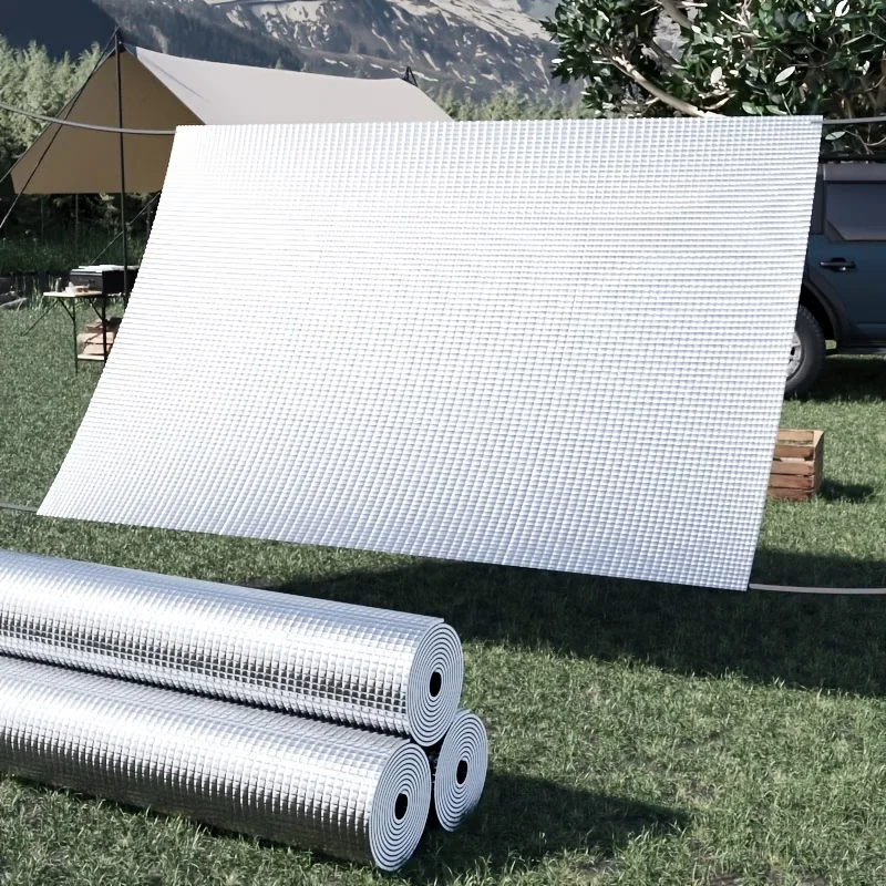 Aluminum Foil Insulation Provides Sun Protection And Privacy Suitable For Window Insulation In Balconies Offices And Bedrooms.