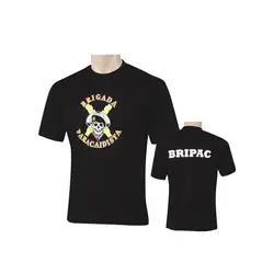 Spanish Paratroopers Army Bripac Black Short Sleeve Men T-shirt Summer 100% Cotton O-Neck Tees