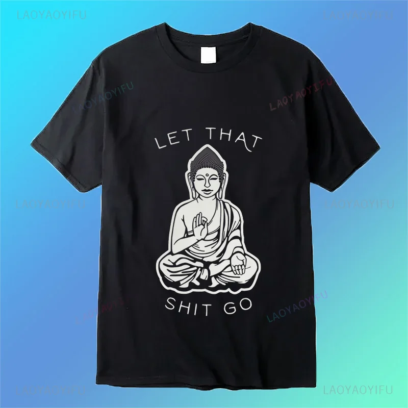 T-shirt com buda padrão impresso para homens e mulheres, universal t-shirt, interessante, harajuku, moda, casual, verão