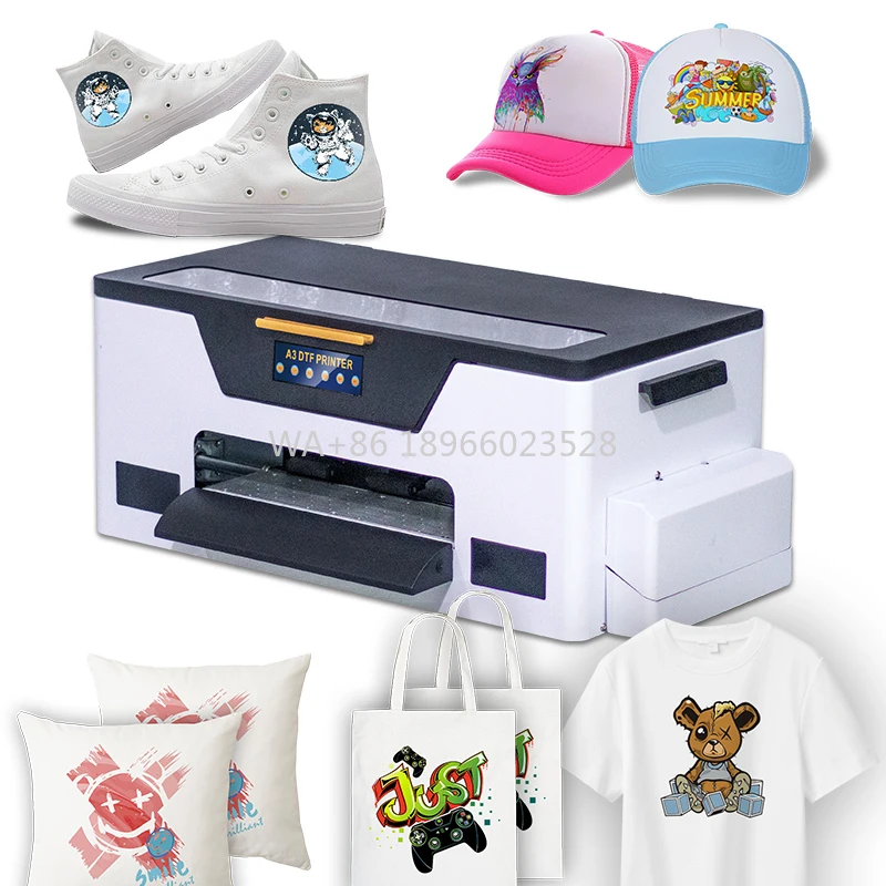 XP600 DTF Film Printer A3 Desktop DTF Roll 30cm 33cm Transfer Printer Bundle Printing Machine with Oven Kit for Heat Press
