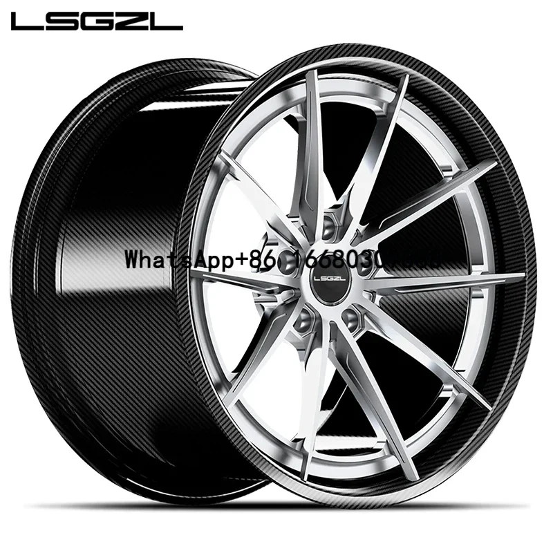 LSGZL 2022 Best-selling Car Rim19 19 20 21 inch Carbon fibre wheel hub 5 Holes for Involving cars