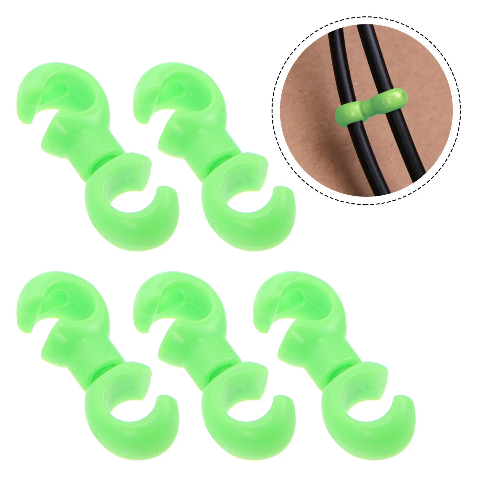 

20Pcs Bicycle Cable Clamps Silicone C-Shaped Buckle Easy Install Housing Hose Guide Derailleur Clip Brake Guide Clamp Bike Tube