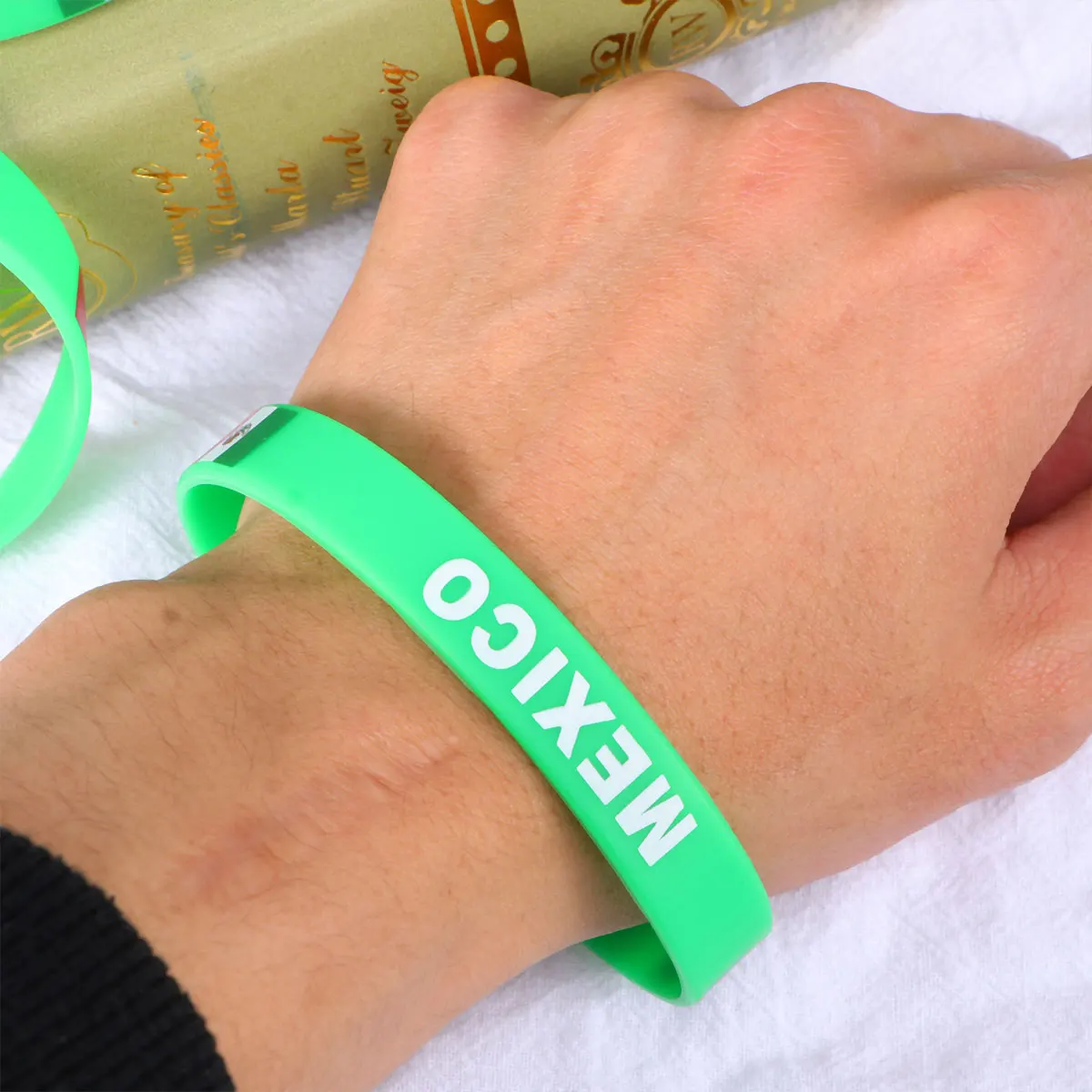 

5 Pcs Environmentally Friendly Silicone Bracelet Country Flag Game Decorative Wristband for Wristbands Australian Rubber Child