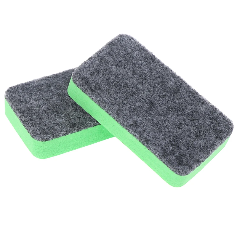 10Pcs Green+Black Mini Felt Cloth Whiteboard Dry Eraser Erase Pen Board Kid Marker School Office Home Accessories