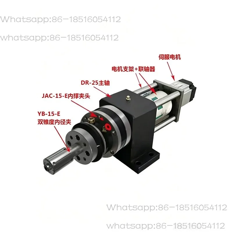 Front mounted pneumatic internal support expansion chuck, internal expansion hole fixture, pneumatic rotary chuck JAC-15-E