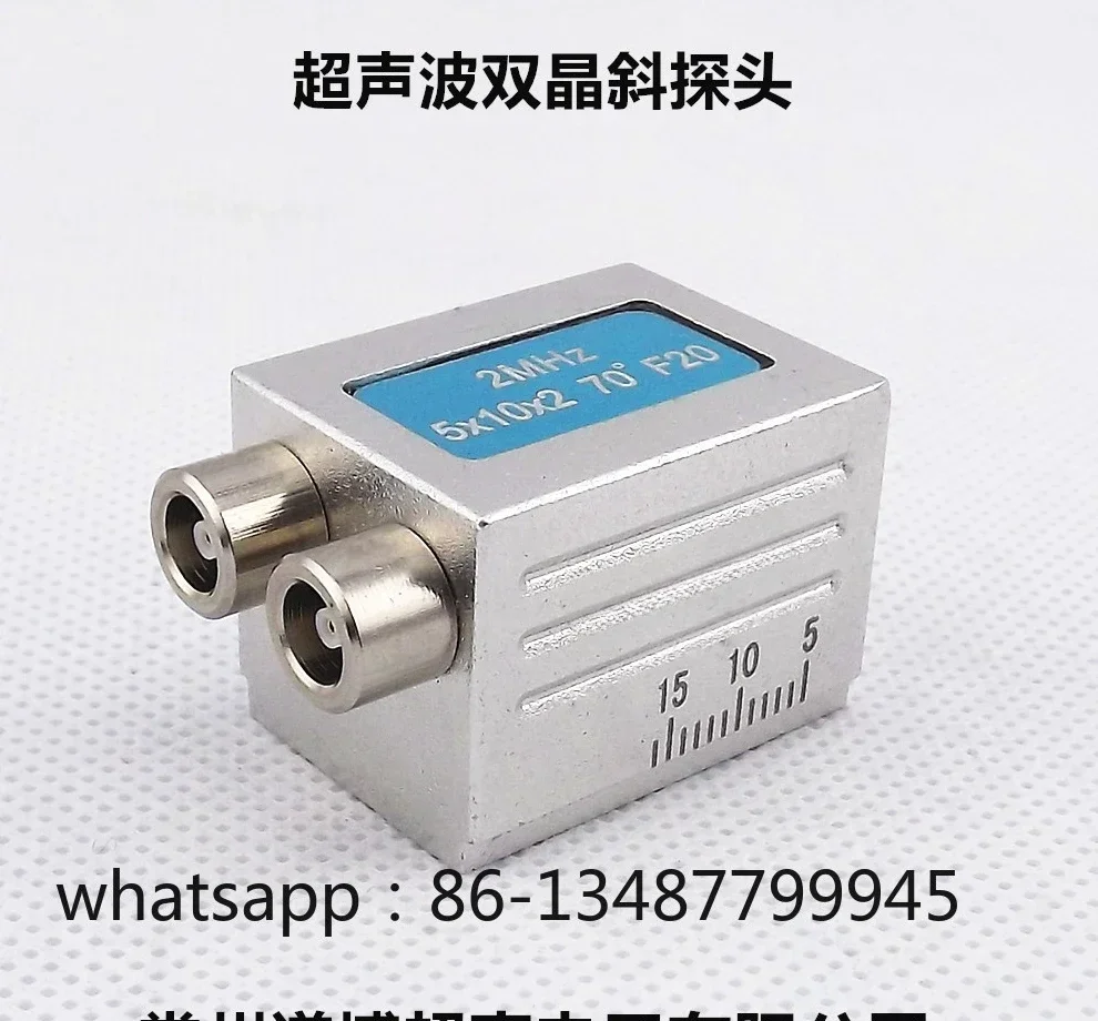 new-double-crystal-oblique-probe-2mhz5x10x2-70-°-f20-ultrasonic-flaw-detector