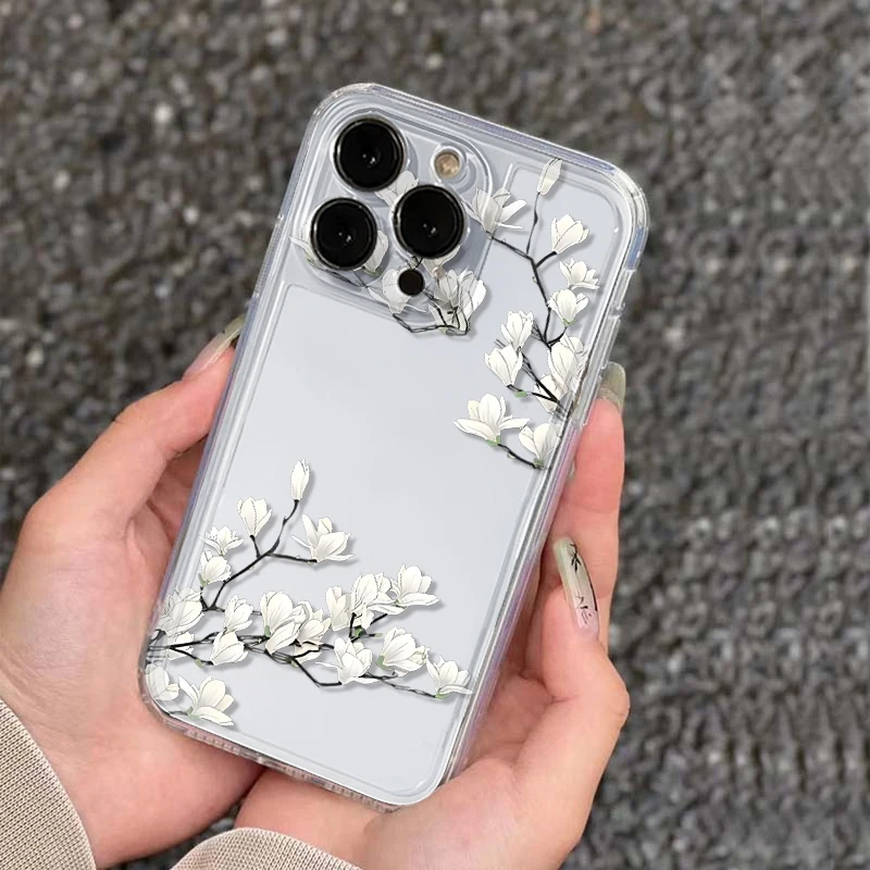 Jade Orchid Phone Case For Samsung Galaxy S25 S24 S23 Ultra S22 Plus S21FE A56 A55 A54 A36 A35 A34 A16 A15 A14 A26 A25 A24 Cover