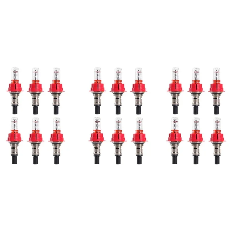 18 Pcs A03F- Underfloor Heating Manifold Flow Meter Flow Visual Monitoring Regulator for Underfloor Heating Systems(1/2)