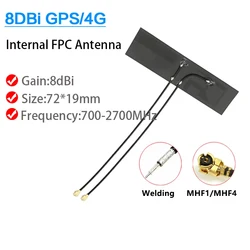 Posicionamento Combinado de Navegação FPC para Quectel, GPS, Antena Interna Booster, GSM, LTE, Flexível, 4G, 700-2700MHz, 3G, EG25-G, EC25-AF