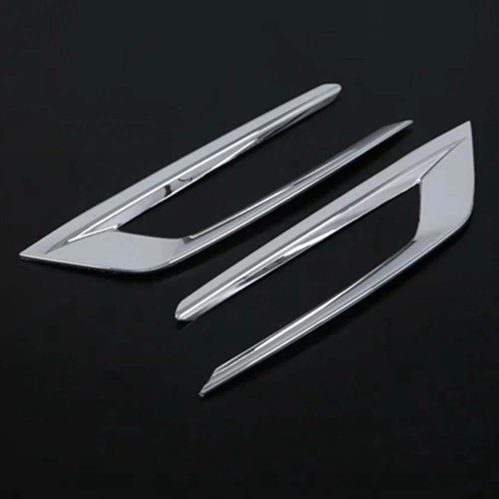 2PCS Car Fog Lamp Frame Decoration For Volvo XC60 2018-2023 Chrome Front Fog Light Lamp Cover Trim ABS Plastic Car Accessories