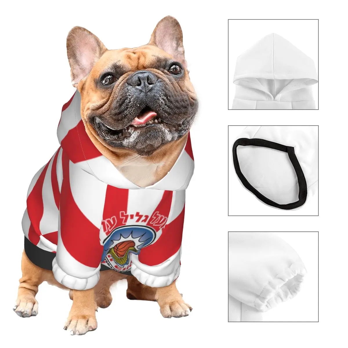 Israël Hapoel Galil Elyon Bc Hond Dragen Hoodie Puppy Kostuum Doggie Winterkleding Truien Huisdier Capuchon Jas