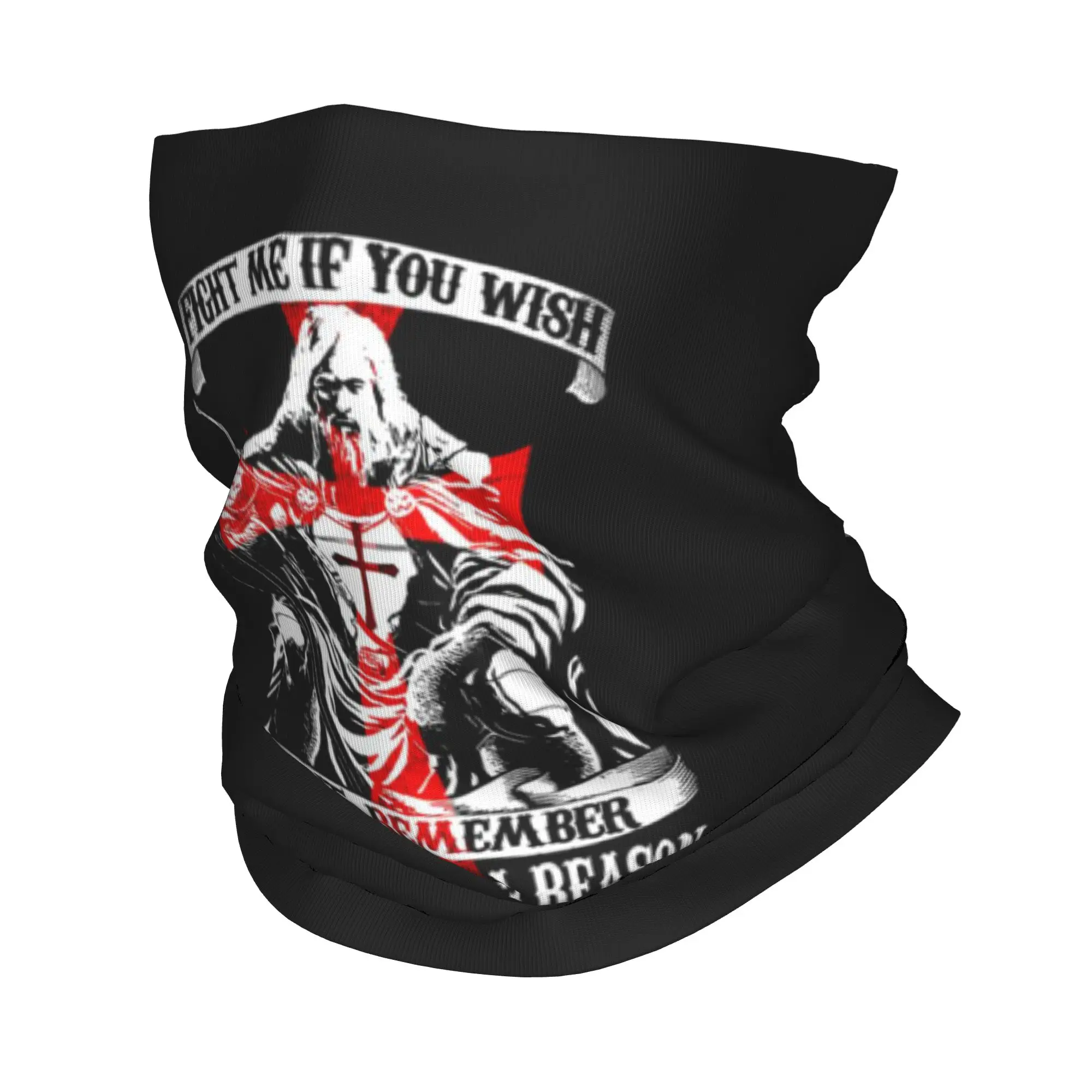 

Многофункциональный шарф-бандана с принтом флага тамплиеров, балаклава для велоспорта, унисекс, для взрослых