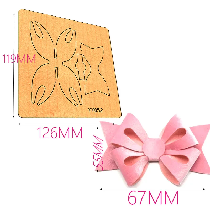 2021 Headdress Bow Cutting Die Scrapbook Cut Sky Wooden Molds Are Suitable For General Machines In The Market Yy-051 Dies