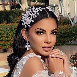 YouLaPan HP518 Bridal Headband Wedding Hair Accessories Alloy Leaf Headpiece Woman Pageant Jewelry Bride Headdress Hair Ornament