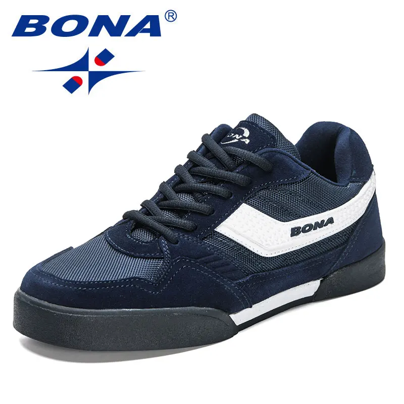 BONA 2023 New Designers Man Platform Casual Sneakers Classics Skateboarding Shoes Men High Quality Antiskid Walking Sport Shoes