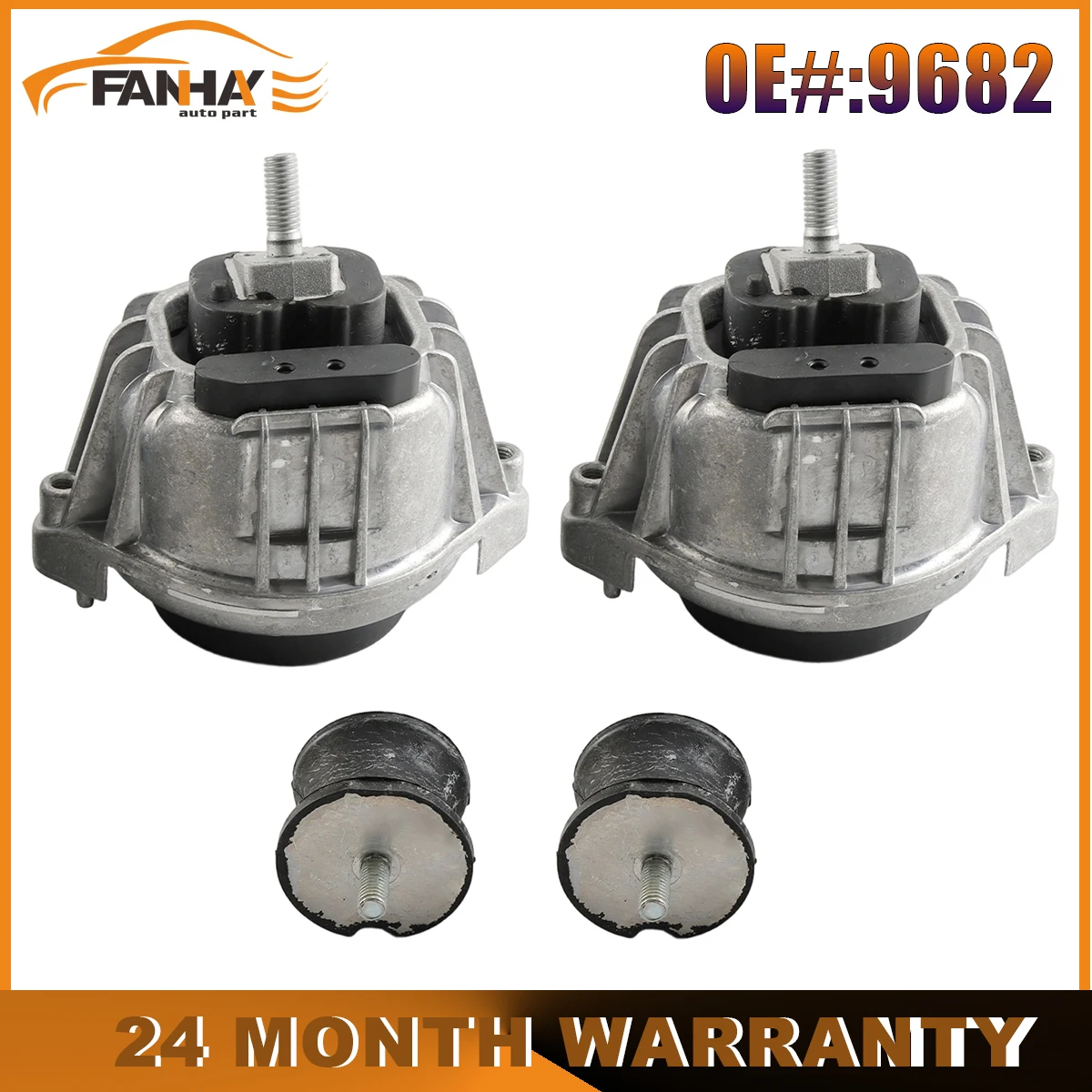 

4x Engine Motor+Trans Mounts Kit For BMW 128i 325i 330i X1 Z4 L6 L4 3.0L 2.0L Automatic Naturally Aspirated RWD 9682 9096 A4012