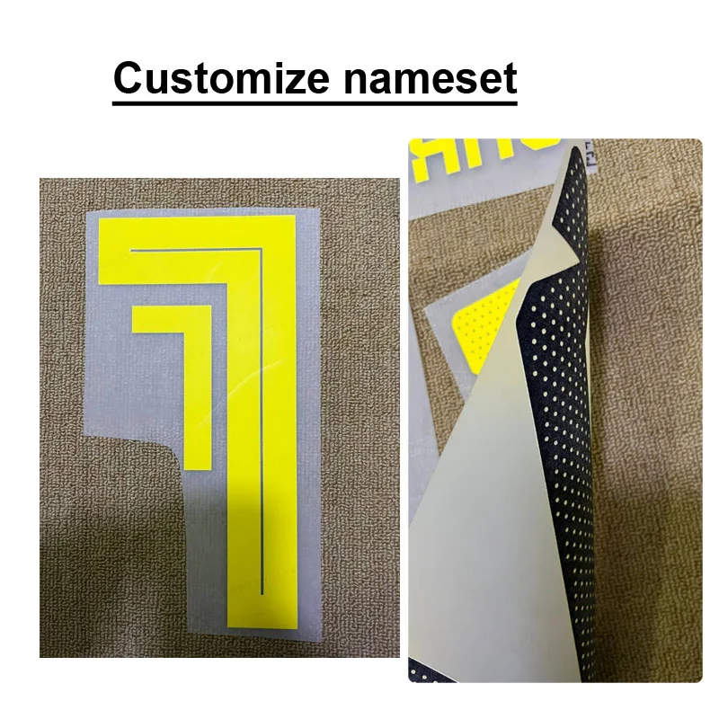 Customize Nameset Printing DIY Name Number Custom Patch Log Heat Transfer Soccer Patch Badge