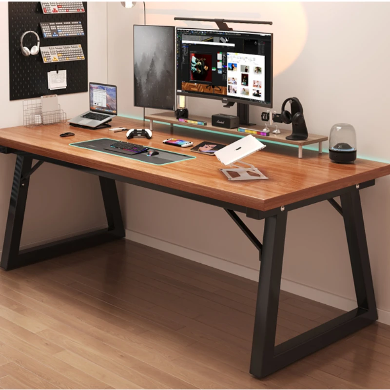 Computer Desks Player Table Office Furniture Desk Nasi Night Qimink Gamer Study Folding Bureau Gaming Gaming Desk Shape Tv Pc