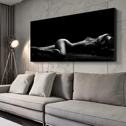 Black and White Sexy Woman Body Posters and Prints Canvas Paintings Wall Art Pictures for Living Room Home Decoration Cuadros