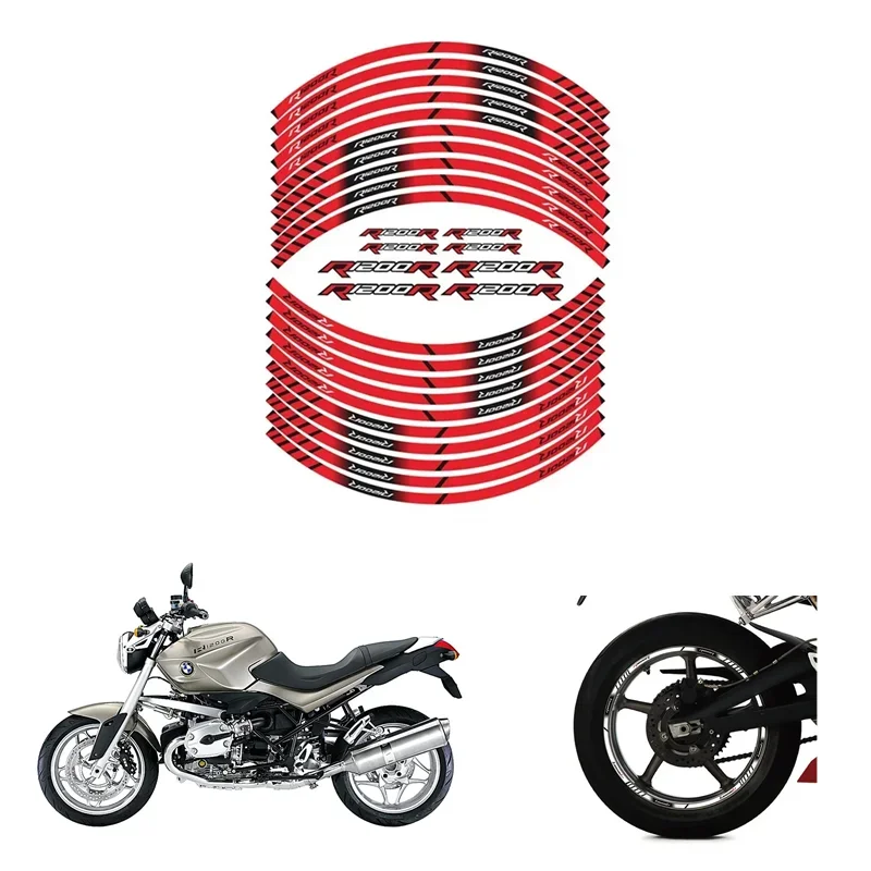 MOTO FOR BMW R1200R Motorcycle Parts Contour Wheel Decoration Decal Sticker - 3