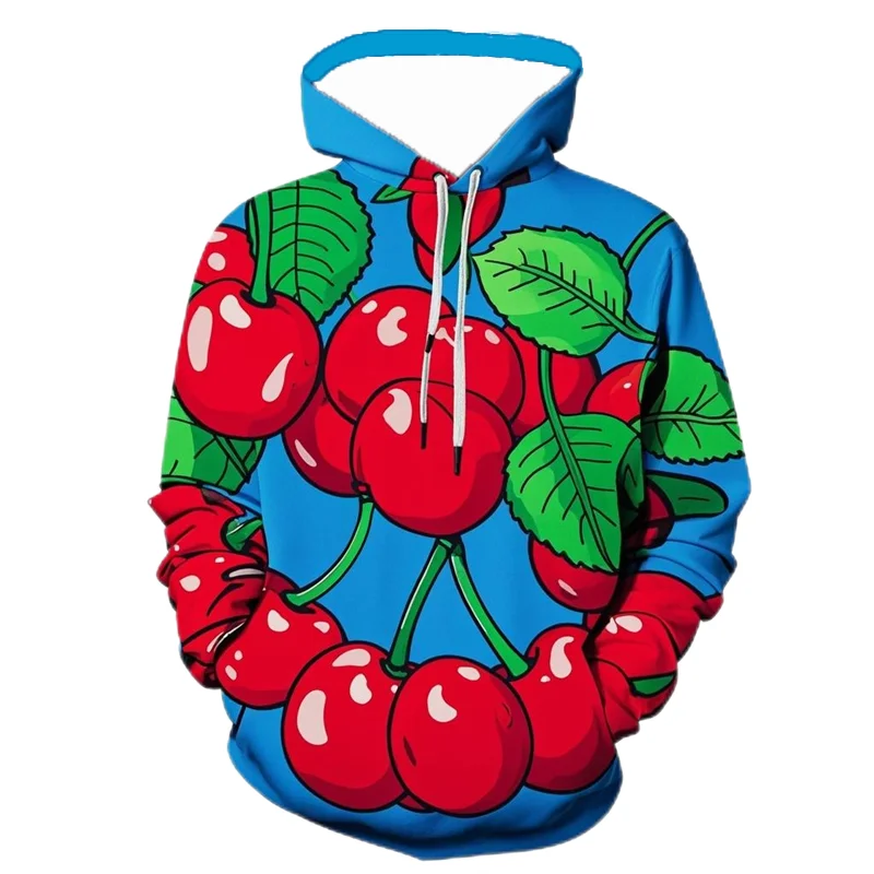 Nieuwe Cherry Hoodies Grappig Fruit 3D Print Vrouwen Hoody Streetwear Trui Harajuku Trainingspakken Vrouwelijke Unisex Kleding