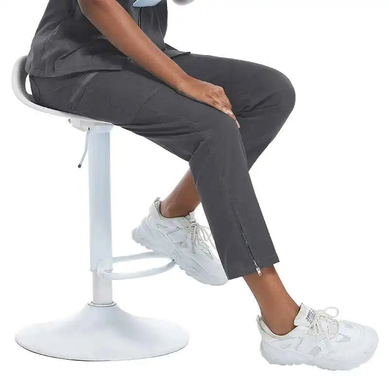 Rits met rechte pijpen, groot formaat, hoge taille, casual en comfortabele werkbroek, lange broek