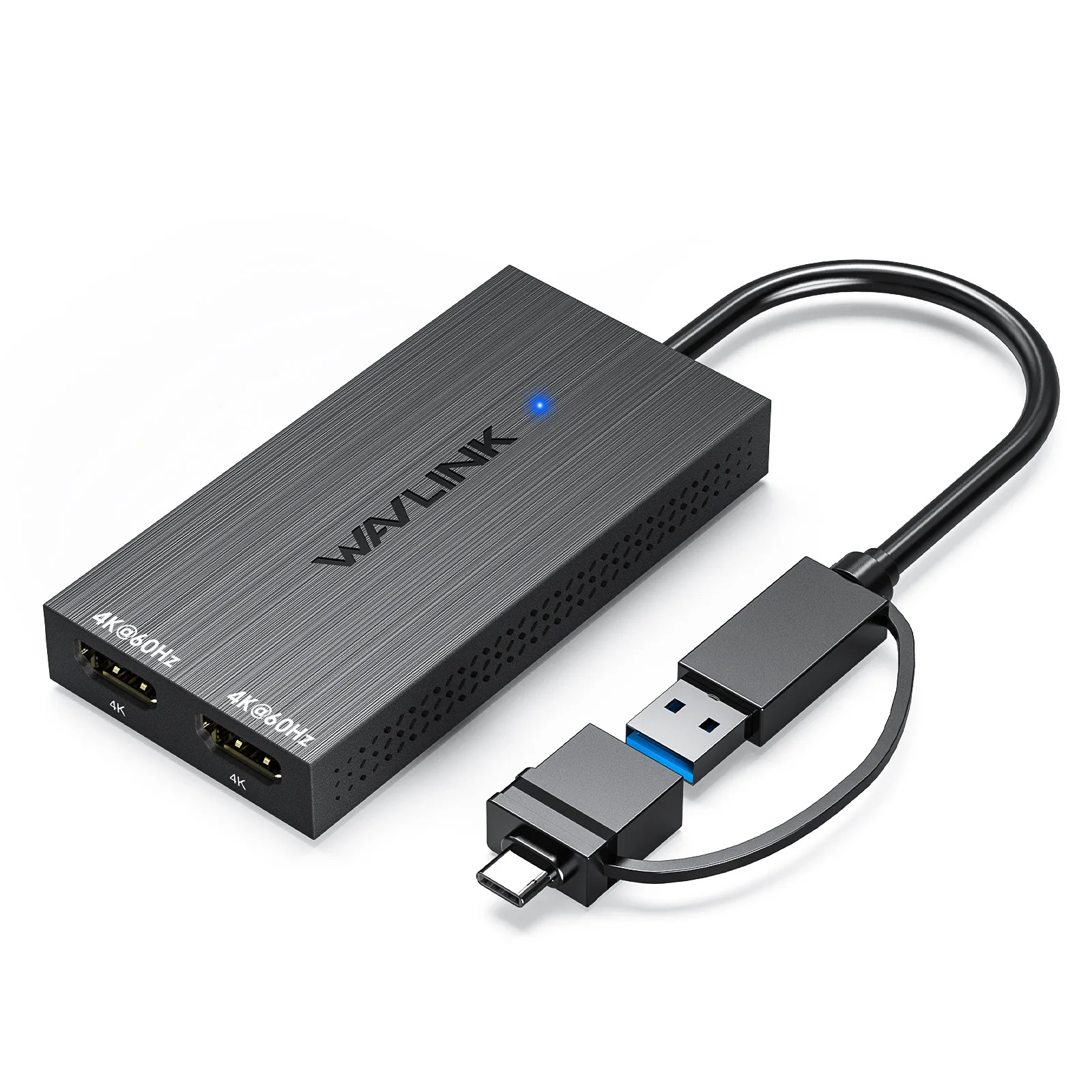 USB 3.1/USB C to Single/Dual HDMI Adapter Dual 4K@60Hz Monitor Compatible with Windows,M1/M2/M3 Mac