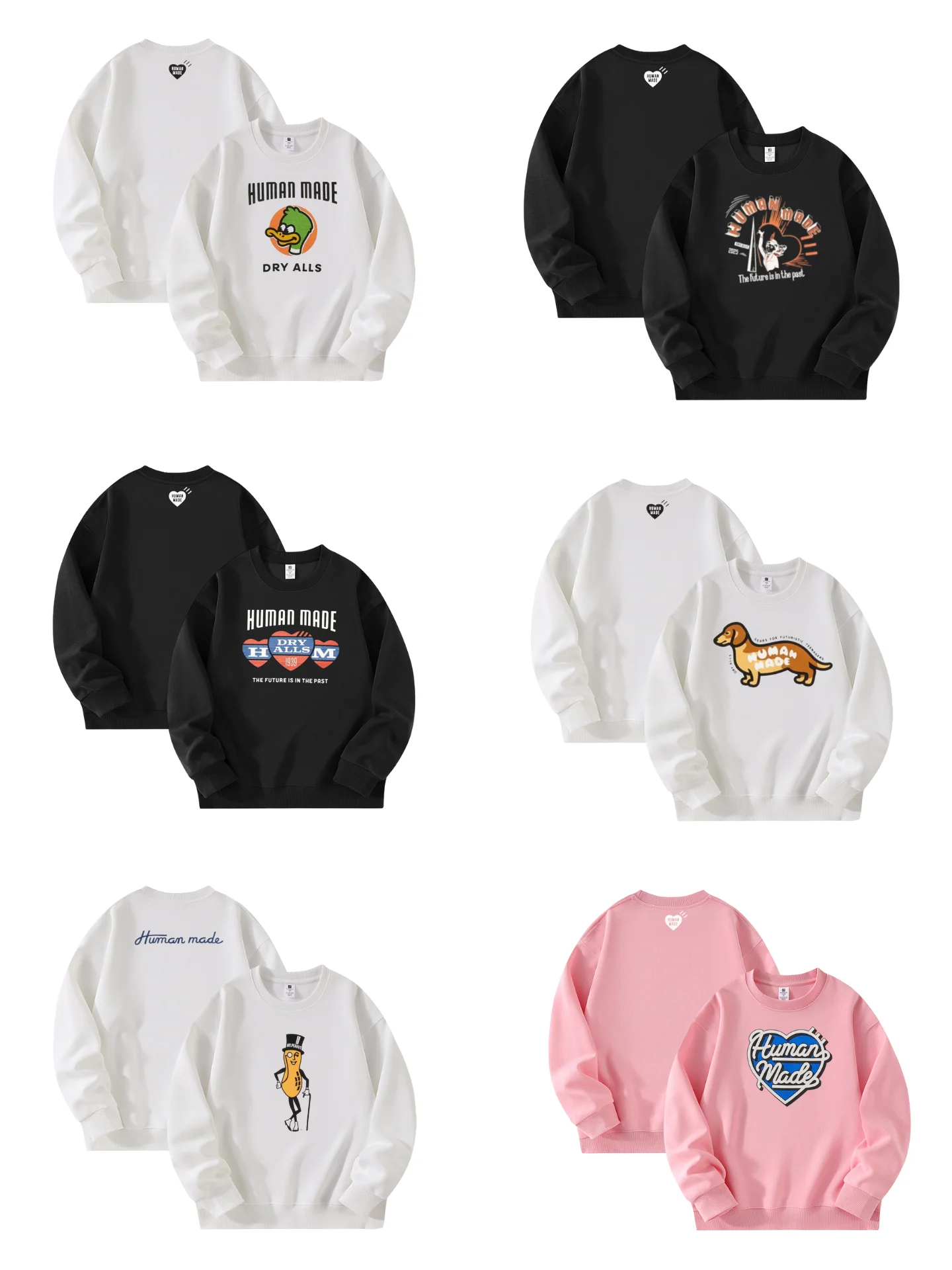 

Толстовка с капюшоном HumanMade, высококачественный принт, унисекс, толстовка с круглым вырезом, реплика осенне-зимней моды