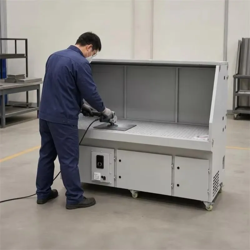 Industrial Bottom Suction Grinding Table Dust Collection Station Heavy Metal Workshop Equipment