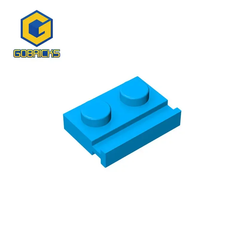 Gobricks 1 Pcs MOC Plate Special 1 x 2 Door Rail Bricks Compatible With 32028 Model Building Blocks Parts Kids Assembles Toys