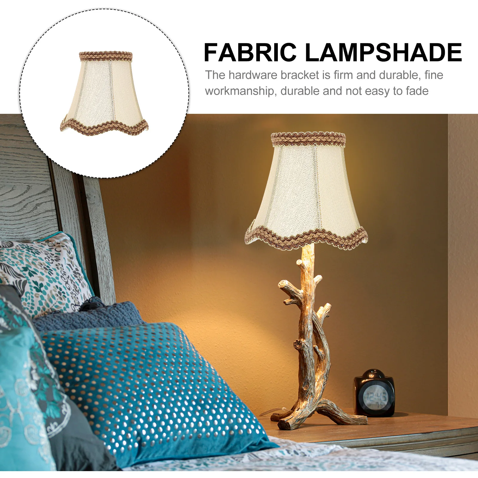 

Wave Lampshade Cloth Made Chic Style For Bedroom Living Room Light Cover Simple Lamp Shade Diffuser Home Decor Lighting