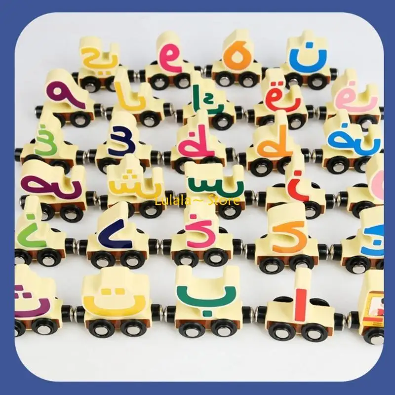 Y4qa trem magnético brinquedo bloco construção brinquedo crianças brinquedo educativo para habilidades motoras finas trem