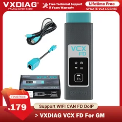 VXDIAG-herramienta de diagnóstico OBD2 para coche, escáner con codificación ECU J2534, compatible con WIFI, CAN, FD, DoIP, OBD, OBD2, para GM y Opel