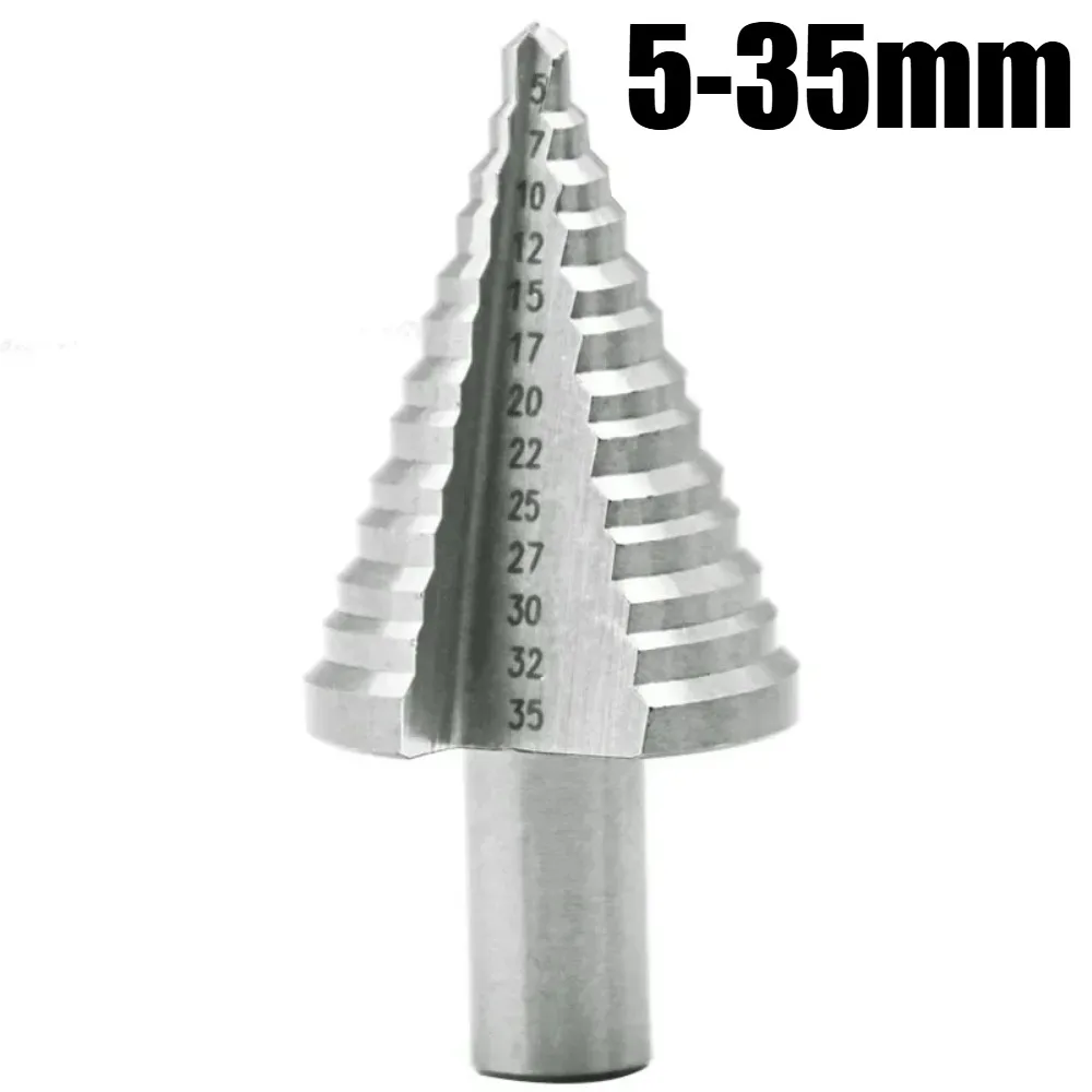 5-35MM High Speed Steel Step Drill Bit Wood Metal Drilling Bit HSS Power Tools Hole Cutter Industrial Reamer Tool Accessories
