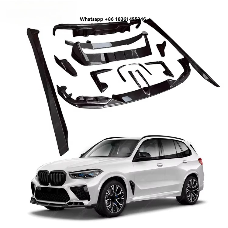 

for BX5M 2018-2023 with Front Lip Rear Diffuser Side Skirts Spoiler Body Kit Carbon Fiber LD Style Body Kit Car Accessories