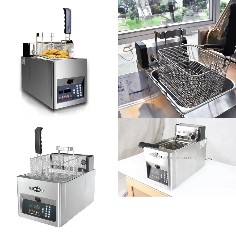 

Electric Chicken Fryer Cooker Machine for Commercial Kitchen Use Stainless Steel Automatic Deep Fryer for Food Service