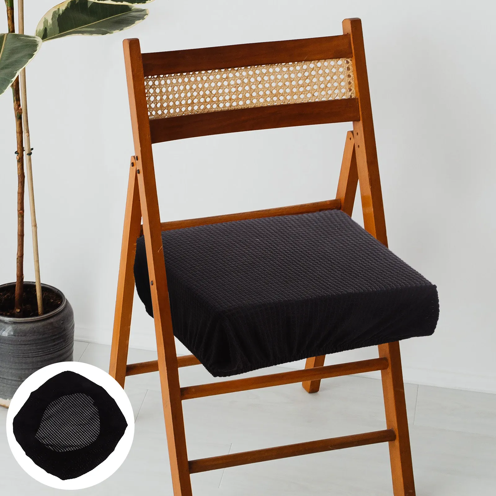 2Pcs Waterproof Office Chair Seat Cover Stretchable Elastic Polyester Spandex Slipcover for Gaming Desk Chair Ergonomic Fit