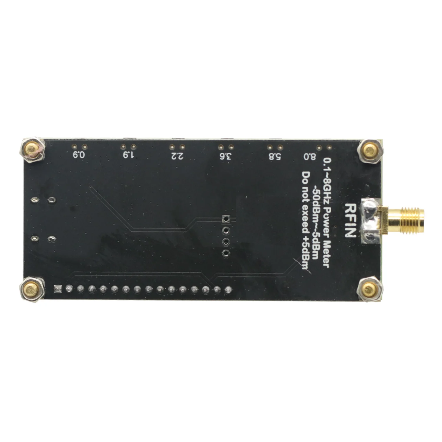 1M-8Ghz AD8319 RF Power Meter Type-C USB 24 Bit ADC High-precision RF Signal Detector FOR Ham Radio Amplifier Module