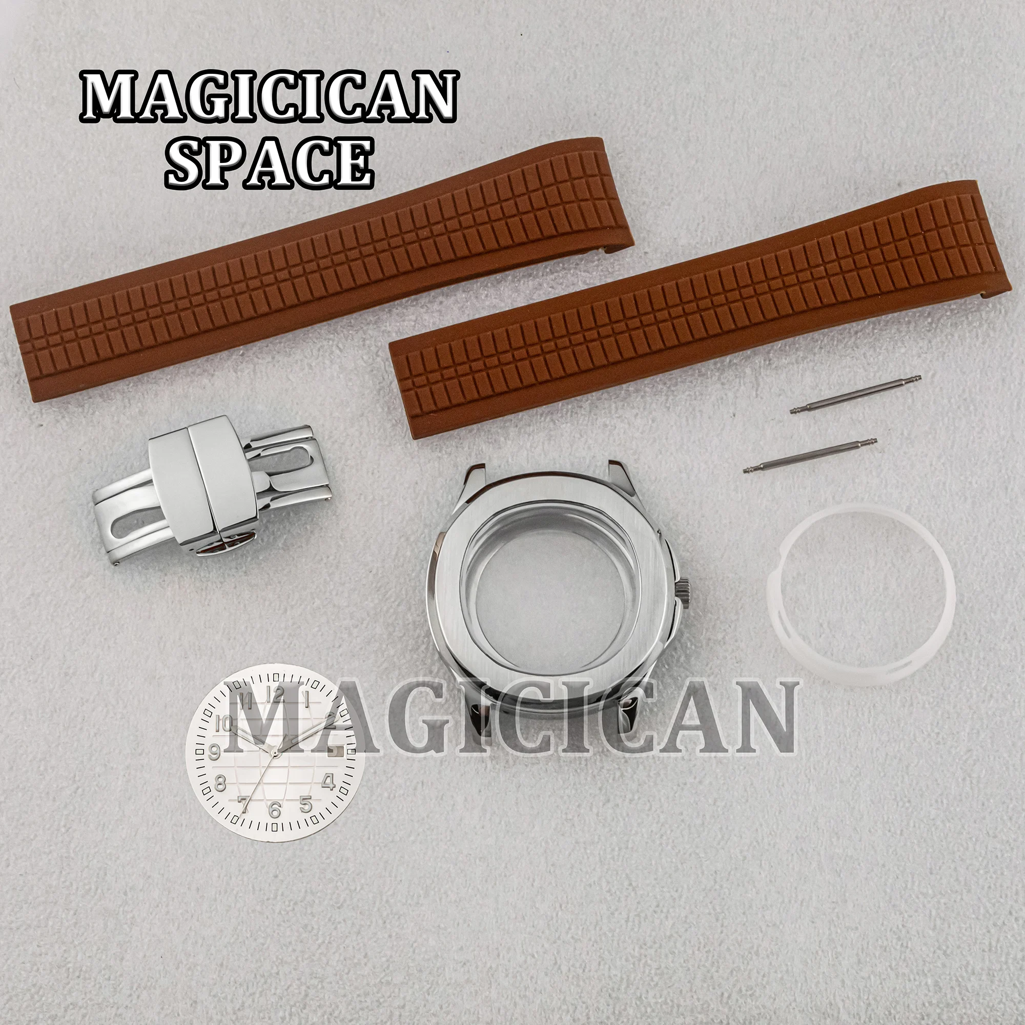 NH35 Case Dial Hands Stainless Steel 10ATM Waterproof for MOD AQUANAUT Nautilus Watch Parts 42mm Watch Case NH34/35/36 Movement