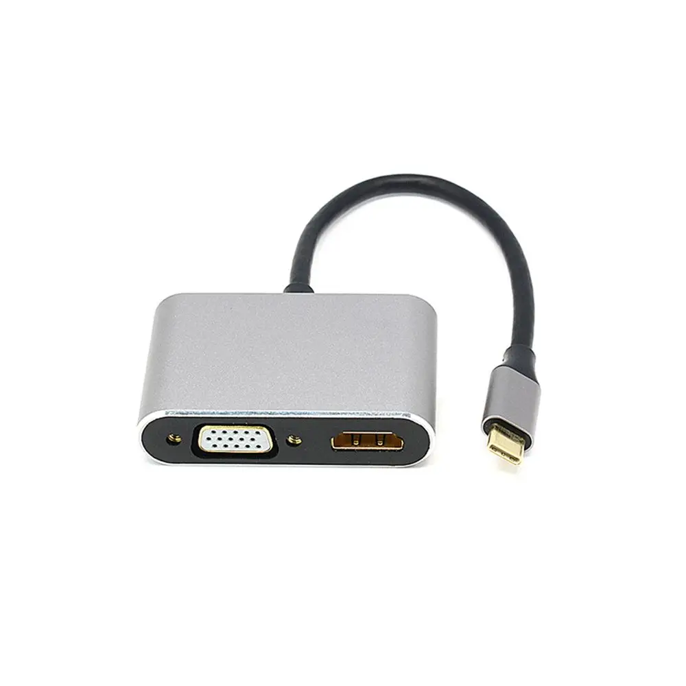 TypeC docking station, Switch game console, computer, mobile phone, USB-C to HDMI4k VGA four in one hub
