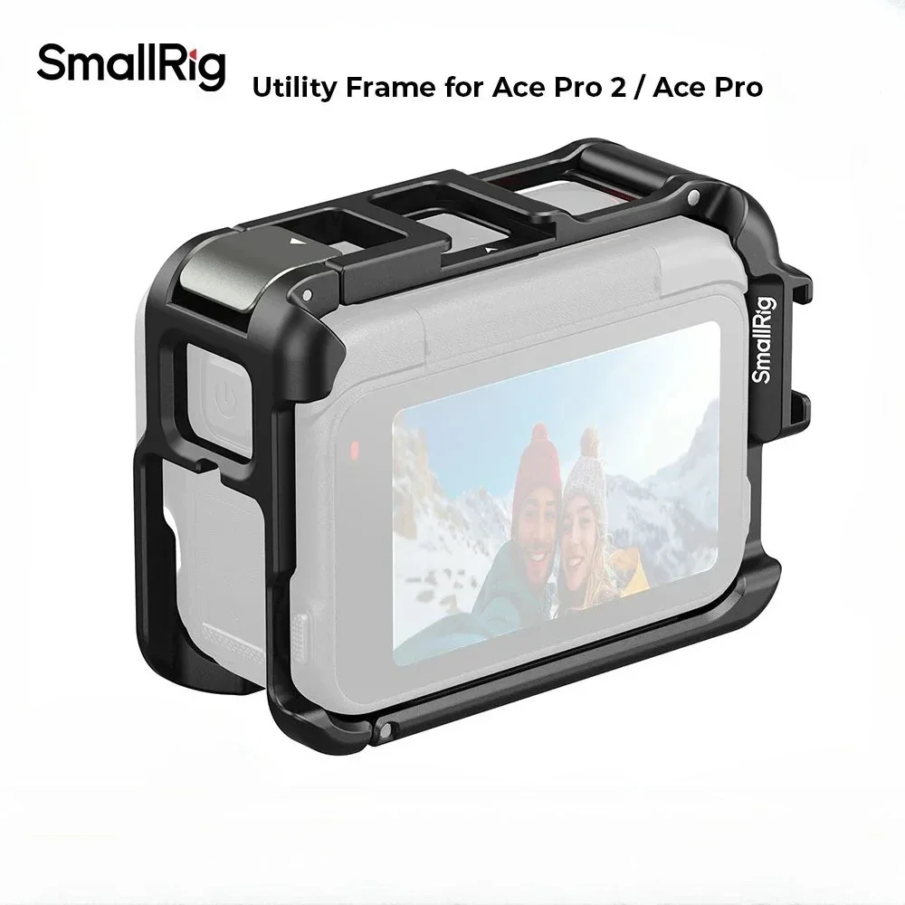 Jaula de cámara de acción SmallRig Ace Pro / 2 Jaula de cámara de acción multifunción para Insta360 Ace Pro / Ace Pro 2 de liberación rápida
