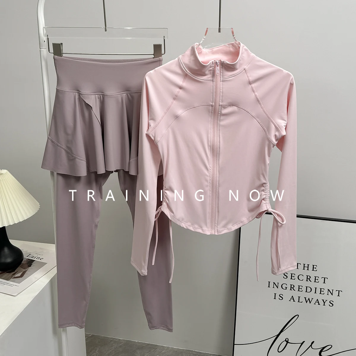 

Yoga suit women's high-end slim fit jogging sportswear Pilates training fitness jacket autumn and winter