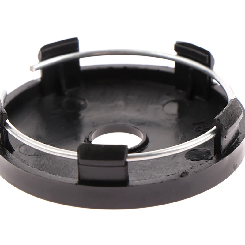 4Pcs/lot 60mm Fit 65mm Logo Black Plastic Car Wheel Center Hubcaps Covers Set Car Wheel Rim Hub Caps Car Styling Accessories