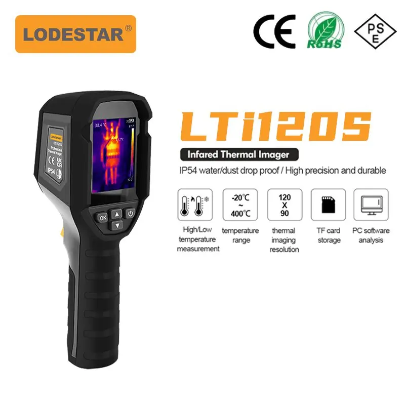 LODESTAR LTi120S Infrared Thermal Imager Handheld Thermal Camera PCB Circuit Industrial Testing Floor Heating Tube Test